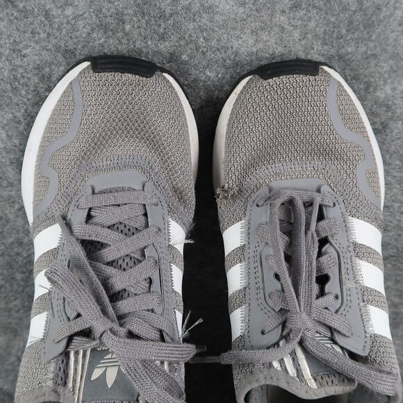 Adidas Shoes Youth 5 Sneakers Athletic Trainers Swift Run Walk Grey White Sport - Picture 7 of 12